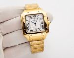 Cartier Santos Stainless Steel Imported 8215 Movement 47.5*39.8MM Men Watch